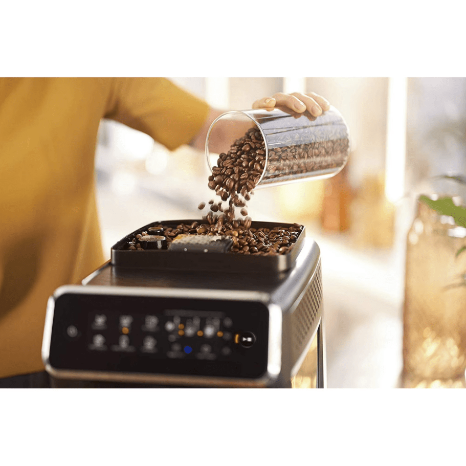 Philips Espresso Machine with Milk Frother Glossy Black (Series 3200)