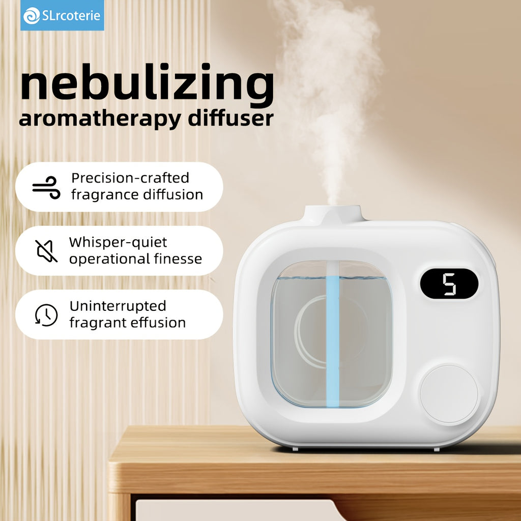 One-Button Switch, Five-Speed Adjustable Smart Aromatherapy Diffuser - Small Size, Suitable for Essential Oils/Perfumes, 500 Mah Rechargeable Battery, USB Charging, Indoor Air Freshener, Long-Lasting Home Fragrance