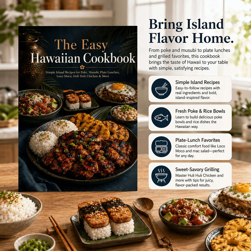 The Easy Hawaiian Cookbook-Simple Island Recipes for Poke, Musubi, Plate Lunches, Loco Moco, Huli Huli Chicken & More