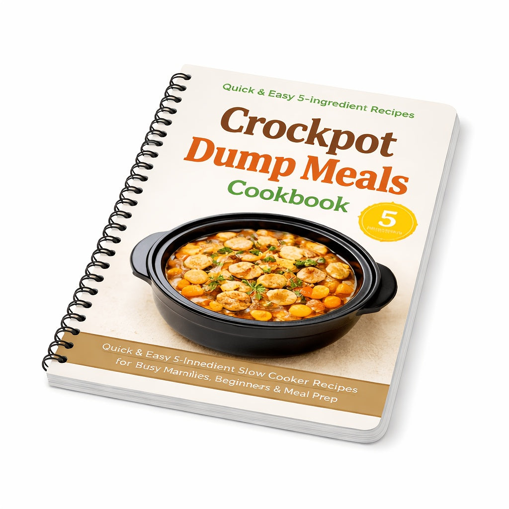 Crockpot Dump Meals Cookbook Quick & Easy 5-Ingredient Slow Cooker Recipes for Busy Families, Beginners & Meal Prep