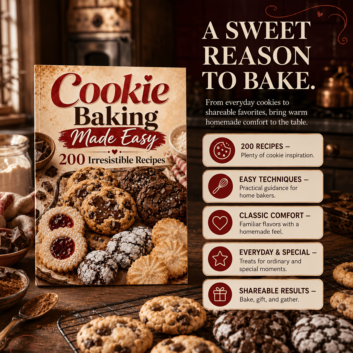 Cookie Baking Made Easy 200 Irresistible Recipes