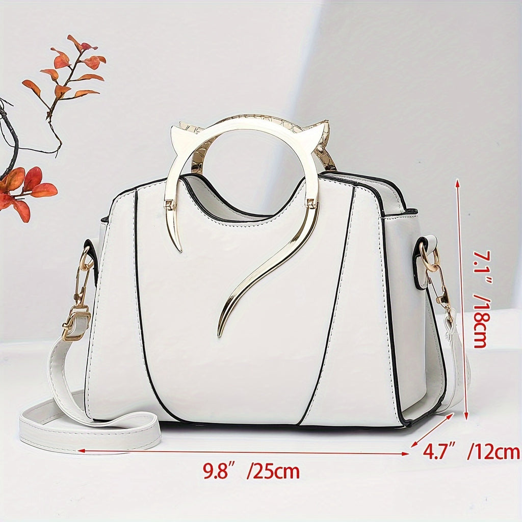 Women'S Solid Color Small Handbag, Fashionable Capacity Multi-Layer Crossbody Bag, Suitable for Dates, Parties, Office Workers, And Students