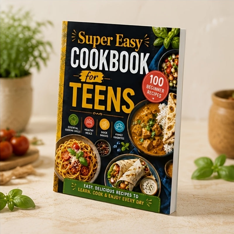 Super Easy Cookbook for Teens: 100 Beginner Recipes, Essential Cooking Skills, Healthy Meals, Quick Snacks, And Family Favorites