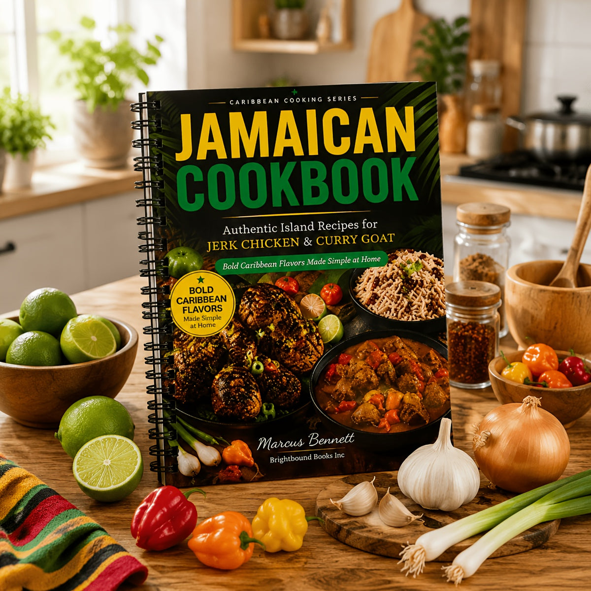 Jamaican Cookbook: Easy Island Recipes for Jerk Chicken & Curry Goat, Authentic Caribbean Home Cooking