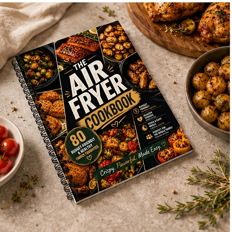 The Ultimate Air Fryer Cookbook | 80 Budget-Friendly & Healthy Family Favorites, Easy Air Fryer Recipes for Beginners, Quick Weeknight Dinners, Crispy Chicken, Vegetables & Family Meals
