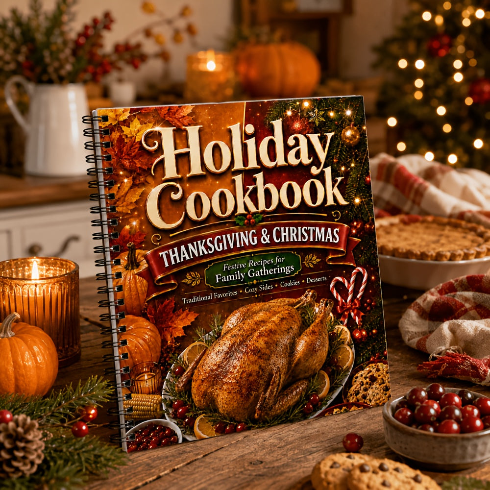 One Cookbook for Both Thanksgiving and Christmas Simplifies Holiday Meal Planning. Find Traditional Favorites, Sides, Cookies, Desserts and Festive Meals-no Need to Search Multiple Books.The Spiral-bound Design Stays Open While You Cook, so Recipes
