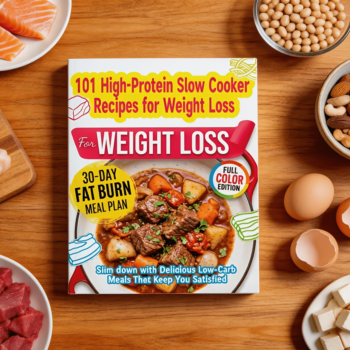 101 High-Protein Slow Cooker Recipes for Weight Loss: Slim Down with Delicious Low-Carb Meals That Keep You Satisfied