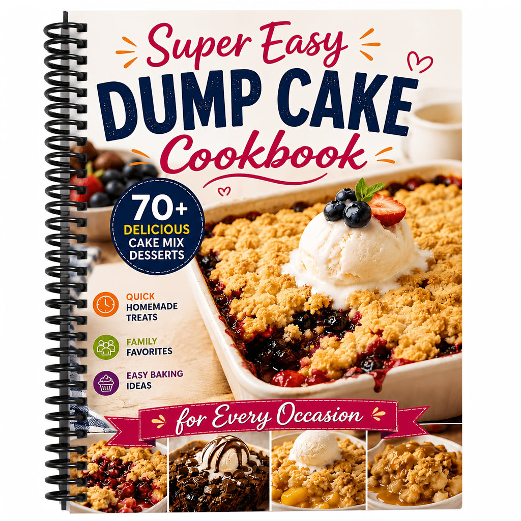 Super Easy Dump Cake Cookbook: 70+ Delicious Cake Mix Desserts, 5-Ingredient Recipes, Quick Homemade Treats, Family Favorites and Easy Baking Ideas for Every Occasion