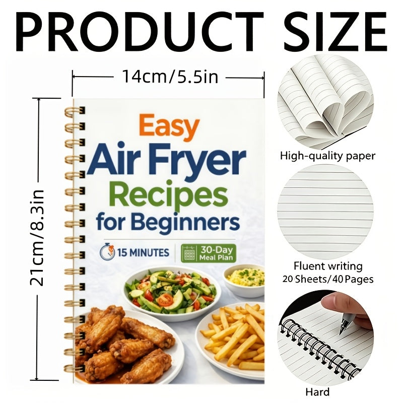A5 Air Fryer Cookbook for Middle-Aged And Seniors, Easy Ingredients for Quick Cooking, Zero Experience Needed, Daily Meal Planning And Cooking Time Reference, Effortless Healthy Home Cooking