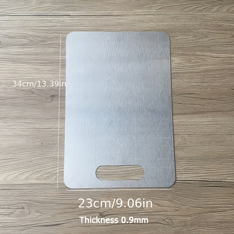 2026 Premium Cutting Board - Double-Sided, Stainless Steel Material for Kitchen Catering, Cost-Effective Model, Suitable for Small Kitchens, Rvs, Small Households, Easy, Durable And Safe, Suitable for Vegetables, Fruits, Chicken And Beef