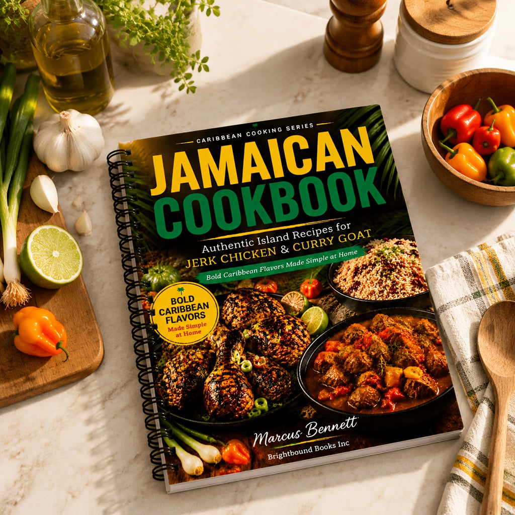 Jamaican Cookbook: Easy Island Recipes for Jerk Chicken & Curry Goat, Authentic Caribbean Home Cooking