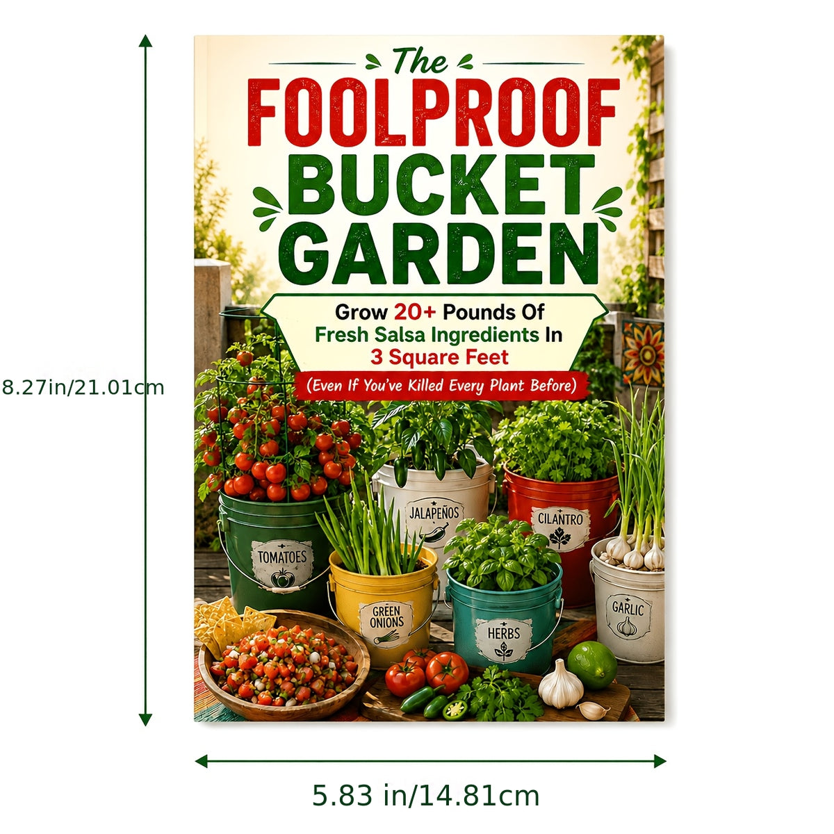 The Foolproof Bucket Garden: Grow 20+ Pounds of Fresh Salsa Ingredients in 3 Square Feet (Even If You've Killed Every Plant Before)